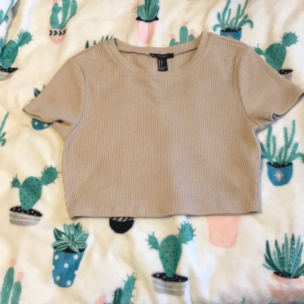 Forever 21 Tan Crop Top